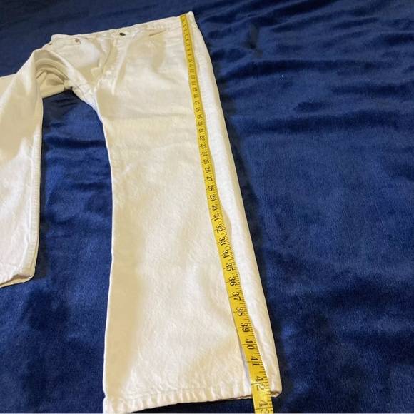 Vintage 80s-90s Levi’s White 501s 34x31 Made in the USA - Picture 13 of 16